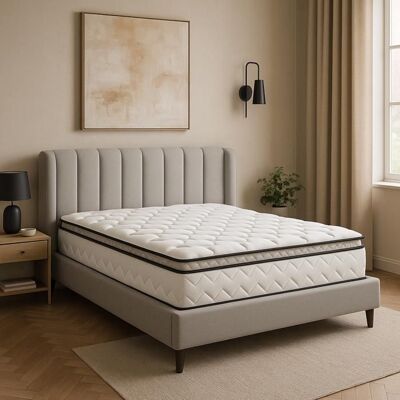 Matelas César 140x200 by Sampur Épaisseur 20 cm - Mémoire de Forme - Mousse Haute Résilience - Confort & Longévité - Publicité Matelas César 140x200 by Sampur Épaisseur 20 cm - Mémoire de Forme - Mousse Haute Résilience - Confort & Longévité - Publicité