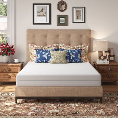 Novilla Matelas en mousse - 140 x 200 cm - 18 cm - Soutien ergonomique 7 zones - Réversible - Respirant - Housse amovible - Publicité Novilla Matelas en mousse - 140 x 200 cm - 18 cm - Soutien ergonomique 7 zones - Réversible - Respirant - Housse amovible - Publicité