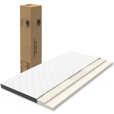 Matelas mousse - LANGTU - 90x200 cm - 7 cm épaisseur - 7 zones ergonomiques - H3 Oeko‑Tex - Publicité Matelas mousse - LANGTU - 90x200 cm - 7 cm épaisseur - 7 zones ergonomiques - H3 Oeko‑Tex - Publicité