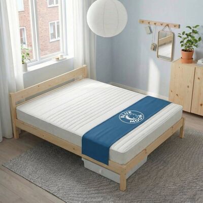 BLUE MOON –Matelas EASY 140x200. 5 zones de confort. Épaisseur 17 cm –Compatible lits IKEA –Fabriqué en Belgique –Garantie 7 ans - Publicité BLUE MOON –Matelas EASY 140x200. 5 zones de confort. Épaisseur 17 cm –Compatible lits IKEA –Fabriqué en Belgique –Garantie 7 ans - Publicité