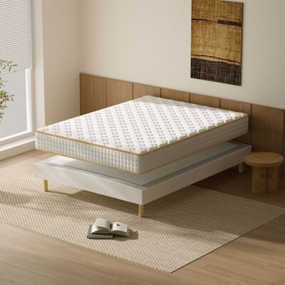 TEENO Matelas et Sommier Tapissier 160x200 Mémoire de forme Matelas 160x200x18 Sommier 160x200Nécessite un assemblage par soi - même - Publicité TEENO Matelas et Sommier Tapissier 160x200 Mémoire de forme Matelas 160x200x18 Sommier 160x200Nécessite un assemblage par soi - même - Publicité