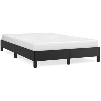 VIDAXL BESTLit Adulte/Sommier à lattes Noir Cadre de lit - sans matelas - noir 120 x 190 cm similicuir Nov592106 Noir - Publicité VIDAXL BESTLit Adulte/Sommier à lattes Noir Cadre de lit - sans matelas - noir 120 x 190 cm similicuir Nov592106 Noir - Publicité