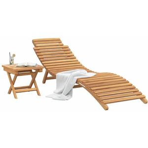 VIDAXL (183844) Marron Bain de soleil/Transat - Transat - 2 pcs - Marron 198x55x585 cm Bois de teck massif kjd93054201781 Marron - Publicité VIDAXL (183844) Marron Bain de soleil/Transat - Transat - 2 pcs - Marron 198x55x585 cm Bois de teck massif kjd93054201781 Marron - Publicité
