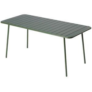 BERGAME - Table de jardin 6/8 places 160cm verte Vert - Publicité BERGAME - Table de jardin 6/8 places 160cm verte Vert - Publicité