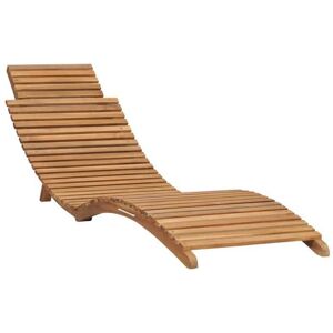 VIDAXL Promotion mars * Bain de soleil - YUNYAN - Chaise longue pliable - 110 kg par siège - avec table Bois de teck solide_2323076 Marron - Publicité VIDAXL Promotion mars * Bain de soleil - YUNYAN - Chaise longue pliable - 110 kg par siège - avec table Bois de teck solide_2323076 Marron - Publicité