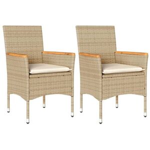 VIDAXL SALE 2025Lot de 2 fauteuils relax/ Chaises de jardin avec coussins - Ensemble de 2 pièces - beige résine tressée Chill190453 Beige - Publicité VIDAXL SALE 2025Lot de 2 fauteuils relax/ Chaises de jardin avec coussins - Ensemble de 2 pièces - beige résine tressée Chill190453 Beige - Publicité