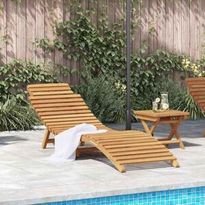 VIDAXL BEWI®Transat extérieur - Bain de Soleil Marron 184x55x59 cm Bois de teck massif &FR697405 Marron - Publicité VIDAXL BEWI®Transat extérieur - Bain de Soleil Marron 184x55x59 cm Bois de teck massif &FR697405 Marron - Publicité