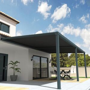 Pergola toile SUNLIGHT Gris anthracite - Gris anthracite 500x300m - Aluminium - A monter soi-même - OMBRAZUR Gris - Publicité Pergola toile SUNLIGHT Gris anthracite - Gris anthracite 500x300m - Aluminium - A monter soi-même - OMBRAZUR Gris - Publicité