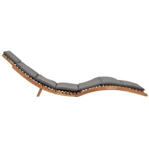 VIDAXL JLL*TOP - Chaise longue - Bain de soleil - pliable - avec coussin - gris foncé Bois de teck LLL847 Gris - Publicité VIDAXL JLL*TOP - Chaise longue - Bain de soleil - pliable - avec coussin - gris foncé Bois de teck LLL847 Gris - Publicité