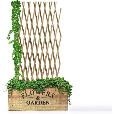 KARAT Treillis Extensible en Bambou Support pour Plantes Grimpantes Clôture de Jardin Décorative Plusieurs Tailles 120 x 180 cm Marron - Publicité KARAT Treillis Extensible en Bambou Support pour Plantes Grimpantes Clôture de Jardin Décorative Plusieurs Tailles 120 x 180 cm Marron - Publicité