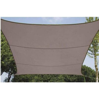 Voile dombrage carrée - Perel - GSS4360TA - Imperméable - Anti UV - Marron/Taupe Marron - Publicité Voile dombrage carrée - Perel - GSS4360TA - Imperméable - Anti UV - Marron/Taupe Marron - Publicité