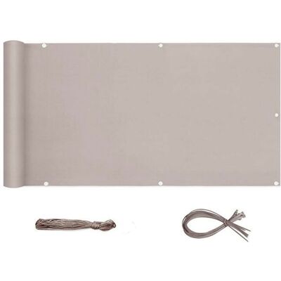 Sekey Brise-Vue pour Balcon Couverture de confidentialité Écran Polyster avec Attaches de câble et Cordons 90 x 600 cm Taupe Beige - Publicité Sekey Brise-Vue pour Balcon Couverture de confidentialité Écran Polyster avec Attaches de câble et Cordons 90 x 600 cm Taupe Beige - Publicité