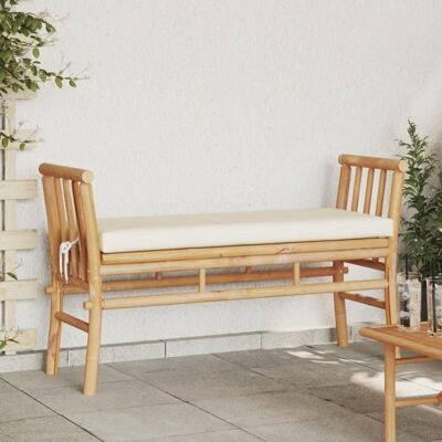 Banc de jardin Vidaxl de 110cm avec coussin - Publicité Banc de jardin Vidaxl de 110cm avec coussin - Publicité