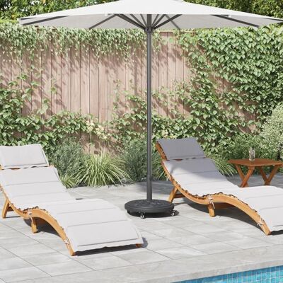 Base de Parasol Ronde avec Roues - Support Ø38-48 mm - 13 kg Extérieur - Publicité Base de Parasol Ronde avec Roues - Support Ø38-48 mm - 13 kg Extérieur - Publicité