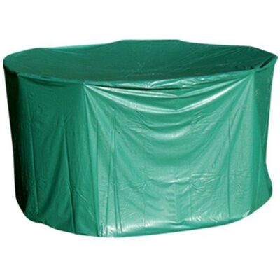 Housse de protection table ronde de jardin TERRE JARDIN - PVC 215 g/m² étanche - vert - diamètre 184 x hauteur 120 cm Vert - Publicité Housse de protection table ronde de jardin TERRE JARDIN - PVC 215 g/m² étanche - vert - diamètre 184 x hauteur 120 cm Vert - Publicité