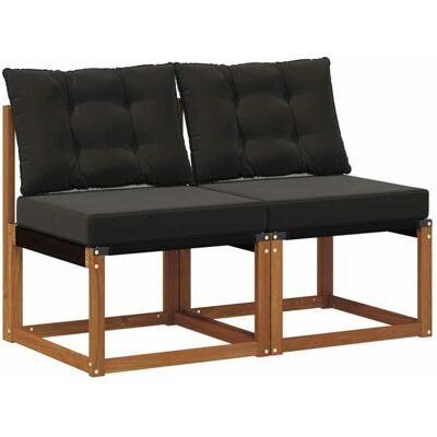 VIDAXL Style minimaliste - Sofa dextérieur - 2 Pièce Canapé du milieu extérieur - pour Patio dfa7249800 Marron - Publicité VIDAXL Style minimaliste - Sofa dextérieur - 2 Pièce Canapé du milieu extérieur - pour Patio dfa7249800 Marron - Publicité
