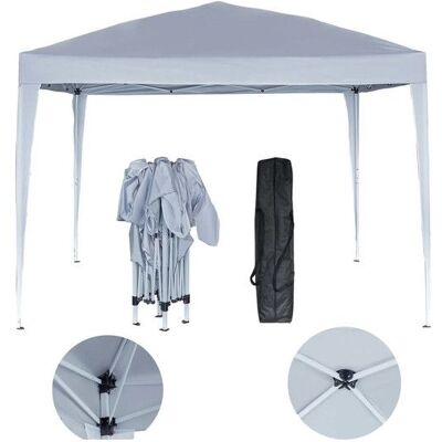 HABITAT ET JARDIN Tonnelle de jardin pliante Svetlana 3 - 9 m² - 3 x 3 m - Blanc Blanc - Publicité HABITAT ET JARDIN Tonnelle de jardin pliante Svetlana 3 - 9 m² - 3 x 3 m - Blanc Blanc - Publicité
