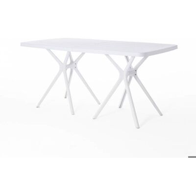 Oliver - Rectangular - White - 158x84 cm - Table à manger - Publicité Oliver - Rectangular - White - 158x84 cm - Table à manger - Publicité