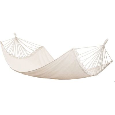 Hamac XXL pour deux personnes 400x160cm Jusquà 150 kg 100% coton Hamacs Amanka plus de monde ensemble couleur beige Beige - Publicité Hamac XXL pour deux personnes 400x160cm Jusquà 150 kg 100% coton Hamacs Amanka plus de monde ensemble couleur beige Beige - Publicité