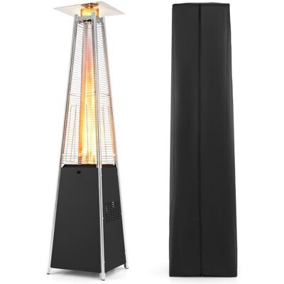 Chauffage Extérieur Gaz Pyramidal 14kW COSTWAY-Roulettes-Thermocouple Système de Sécurité-Housse de Protection-Propane Butane - Publicité Chauffage Extérieur Gaz Pyramidal 14kW COSTWAY-Roulettes-Thermocouple Système de Sécurité-Housse de Protection-Propane Butane - Publicité