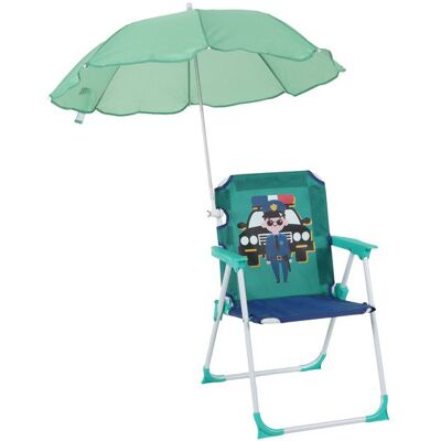 Chaise pliante enfant Relaxdays camping avec parasol 515 x 36 x 375 cm motif policier multicolore extérieur - Publicité Chaise pliante enfant Relaxdays camping avec parasol 515 x 36 x 375 cm motif policier multicolore extérieur - Publicité