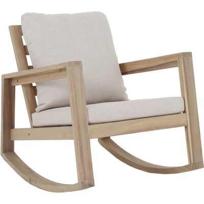 Fauteuil rocking chair de jardin Phuket - PROLOISIRS - - Bois acacia FSC - Coussins déhoussables inclus Marron - Publicité Fauteuil rocking chair de jardin Phuket - PROLOISIRS - - Bois acacia FSC - Coussins déhoussables inclus Marron - Publicité