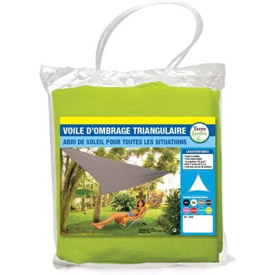Voile dombrage triangulaire - TERRE JARDIN - Triangulaire - Vert - Polyester - Décoratif - Garantie 2 ans Vert - Publicité Voile dombrage triangulaire - TERRE JARDIN - Triangulaire - Vert - Polyester - Décoratif - Garantie 2 ans Vert - Publicité