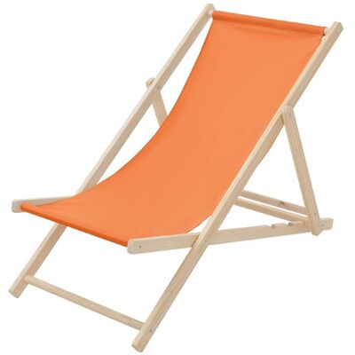 ECD Germany Chaise Longue Bain de Soleil de Jardin - Fauteuil de Plage Pliant - Fauteuil de Relaxation - Orange - Réglable - Chais Orange - Publicité ECD Germany Chaise Longue Bain de Soleil de Jardin - Fauteuil de Plage Pliant - Fauteuil de Relaxation - Orange - Réglable - Chais Orange - Publicité