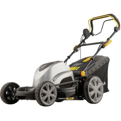 Tondeuse à gazon électrique - POWERPLUS - POWPG6290 - 1800 W - 460 mm Ø - Avec ramassage mulching et éjection Arrière Gris - Publicité Tondeuse à gazon électrique - POWERPLUS - POWPG6290 - 1800 W - 460 mm Ø - Avec ramassage mulching et éjection Arrière Gris - Publicité