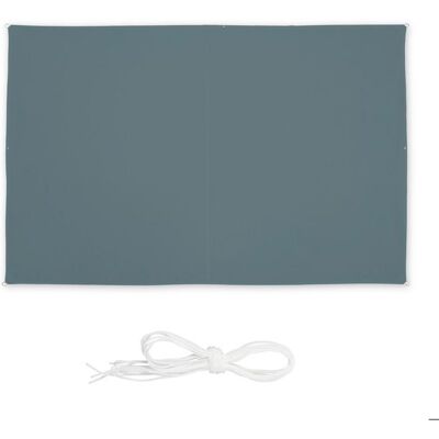 Tente dombrage rectangulaire Relaxdays 2 x 3 m hydrofuge anti-UV avec cordes terrasse/balcon gris Gris - Publicité Tente dombrage rectangulaire Relaxdays 2 x 3 m hydrofuge anti-UV avec cordes terrasse/balcon gris Gris - Publicité