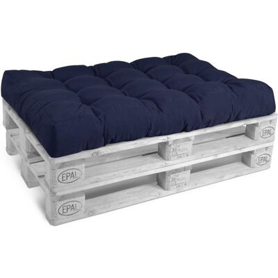 BEAUTISSU Coussin dassise de palette Outdoor Eco Style 120x80cm bleu Bleu - Publicité BEAUTISSU Coussin dassise de palette Outdoor Eco Style 120x80cm bleu Bleu - Publicité