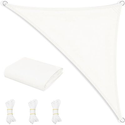 Voile d'ombre extérieur Woltu - 3,6x3,6x5,1m, 200 g/m², Crème, Polyvalent - Publicité Voile d'ombre extérieur Woltu - 3,6x3,6x5,1m, 200 g/m², Crème, Polyvalent - Publicité