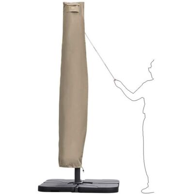 Sekey Housse de Protection pour Parasol Taupe Beige - Publicité Sekey Housse de Protection pour Parasol Taupe Beige - Publicité