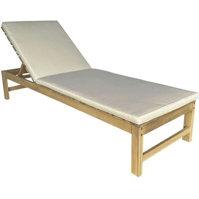 Bain de soleil - Proloisirs - Balito - Châssis en acacia FSC- Coussin déhoussable inclus Marron - Publicité Bain de soleil - Proloisirs - Balito - Châssis en acacia FSC- Coussin déhoussable inclus Marron - Publicité
