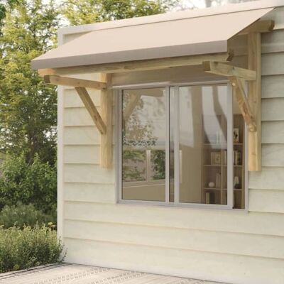 vidaXL Auvent de porte 200x100x100 cm Bois de pin solide - Publicité vidaXL Auvent de porte 200x100x100 cm Bois de pin solide - Publicité