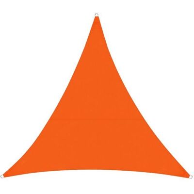Voile dombrage - KARAT - 5 x 5 x 5 m - Orange - Triangulaire - Protection anti-UV 90% Orange - Publicité Voile dombrage - KARAT - 5 x 5 x 5 m - Orange - Triangulaire - Protection anti-UV 90% Orange - Publicité