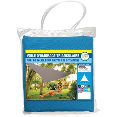 Voile dombrage triangulaire - TERRE JARDIN - Bleu - Polyester - Décoratif - Garantie 2 ans - Poids 1.8 kg Bleu - Publicité Voile dombrage triangulaire - TERRE JARDIN - Bleu - Polyester - Décoratif - Garantie 2 ans - Poids 1.8 kg Bleu - Publicité