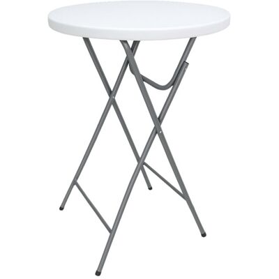 Table mange debout pliante TERRE JARDIN Blanc diamètre 81 cm hauteur 110 cm résistante à leau Blanc - Publicité Table mange debout pliante TERRE JARDIN Blanc diamètre 81 cm hauteur 110 cm résistante à leau Blanc - Publicité