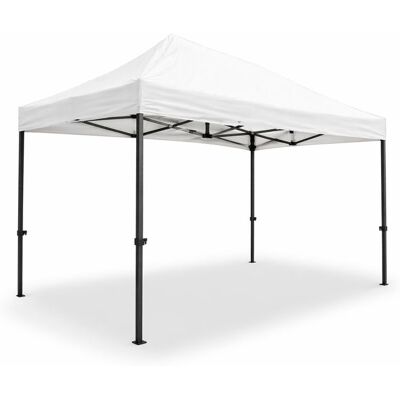 TERRE JARDIN Barnum pliant pro 3x45 m 135 m² blanc toit polyester 260 g/m² PVC étanche anti-UV 30+ structure acier + housse roulettes Blanc - Publicité TERRE JARDIN Barnum pliant pro 3x45 m 135 m² blanc toit polyester 260 g/m² PVC étanche anti-UV 30+ structure acier + housse roulettes Blanc - Publicité