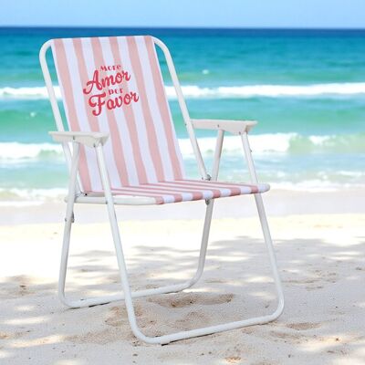 HOME DECO FACTRY Chaise Pliante - HOME DECO FACTORY - Dolce Vita - Extérieur - Rose Rose - Publicité HOME DECO FACTRY Chaise Pliante - HOME DECO FACTORY - Dolce Vita - Extérieur - Rose Rose - Publicité
