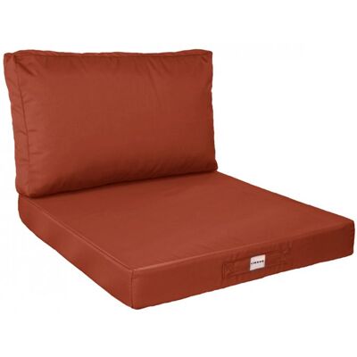 Kit de coussins pour salon de jardin déhoussables - 60 x 60 cm - Terracotta - Linxor Marron - Publicité Kit de coussins pour salon de jardin déhoussables - 60 x 60 cm - Terracotta - Linxor Marron - Publicité
