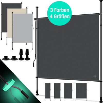 Store extérieur sans perçage - KESSER - Gris - 200x310 cm - Montage sans perçage - Hauteur ajustable 220-310 cm Gris - Publicité Store extérieur sans perçage - KESSER - Gris - 200x310 cm - Montage sans perçage - Hauteur ajustable 220-310 cm Gris - Publicité
