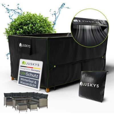 Housse de Protection pour Mobilier de Jardin Juskys - 150 x 90 x 75 cm - Imperméable 1500 mm - Protection UV - Noire Noir - Publicité Housse de Protection pour Mobilier de Jardin Juskys - 150 x 90 x 75 cm - Imperméable 1500 mm - Protection UV - Noire Noir - Publicité