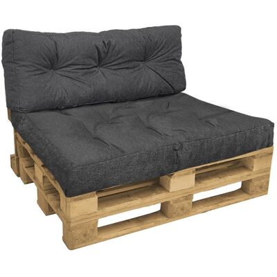 VOUNOT® Lot de 2 Coussins pour palettes en bois gris Gris - Publicité VOUNOT® Lot de 2 Coussins pour palettes en bois gris Gris - Publicité