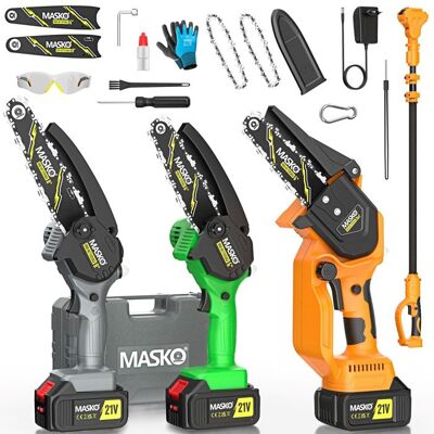MASKO - Mini Scie Électrique - 800 W - 2x4000mAh - Chainsaw - Publicité MASKO - Mini Scie Électrique - 800 W - 2x4000mAh - Chainsaw - Publicité