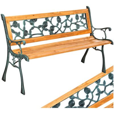 Banc de jardin - TECTAKE - Banc de jardin MARINA 2 places en bois de sapin 124 x 52 x 74 cm - Marron Marron - Publicité Banc de jardin - TECTAKE - Banc de jardin MARINA 2 places en bois de sapin 124 x 52 x 74 cm - Marron Marron - Publicité