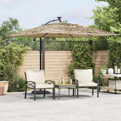 Parasole de jardin avec LEDs et poteau en acier - Parasole de jardin - Publicité Parasole de jardin avec LEDs et poteau en acier - Parasole de jardin - Publicité