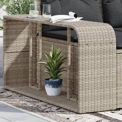 Étagères de rangement 2 pièces en rotin synthétique gris clair - Storage Shelves - Publicité Étagères de rangement 2 pièces en rotin synthétique gris clair - Storage Shelves - Publicité
