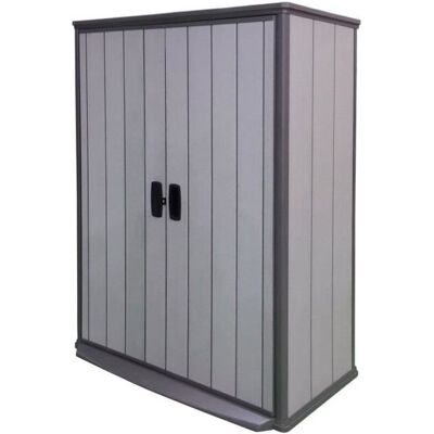 Armoire de rangement en résine pour le jardin - KETER - 138x805x185cm - Gris Gris - Publicité Armoire de rangement en résine pour le jardin - KETER - 138x805x185cm - Gris Gris - Publicité