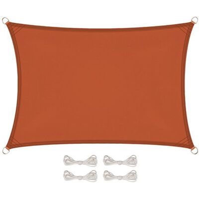 Voile dombrage rectangulaire imperméable et anti-UV - 2 x 3 m - Terracotta - Linxor Orange - Publicité Voile dombrage rectangulaire imperméable et anti-UV - 2 x 3 m - Terracotta - Linxor Orange - Publicité